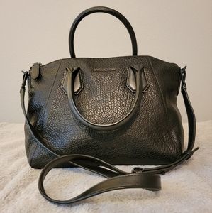 MICHAEL Michael Kors Black Pebbled Leather Crossbody Purse